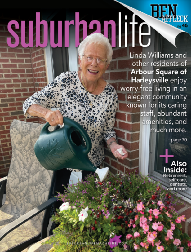 cover of suburban life magazine featuring arbour square resident linda williams