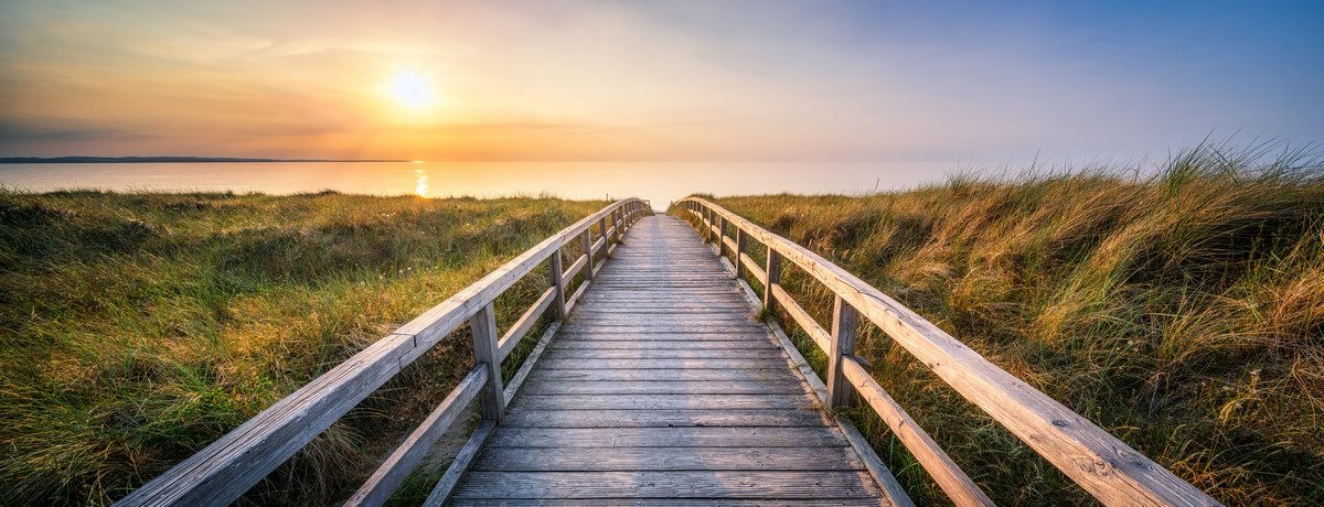 Delray Beach Sunset with the beach walkway