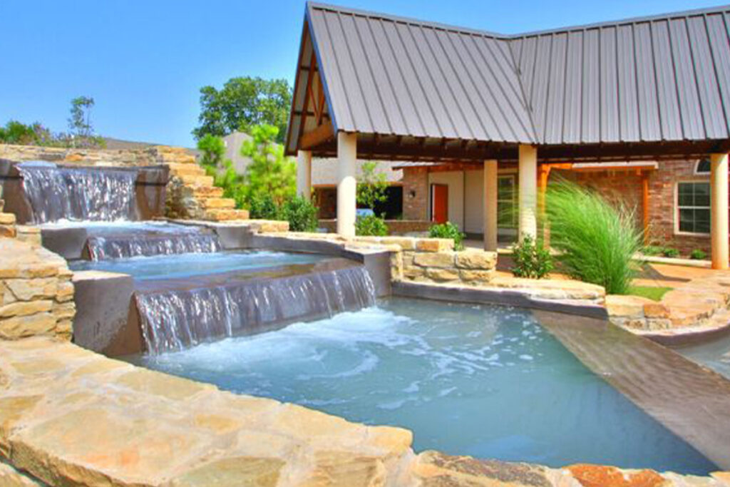 Mon Abri 55+ Active Adult Community Edmond Oklahoma Water Fall