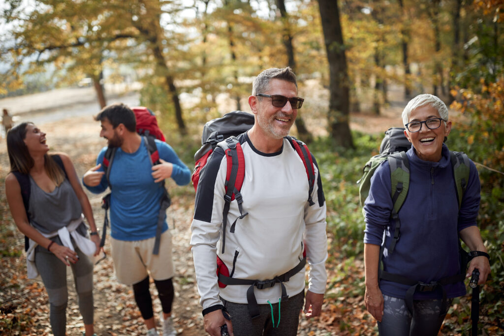 Hiking-in-the-fall-seniors-trip-True-Connection-Communities 