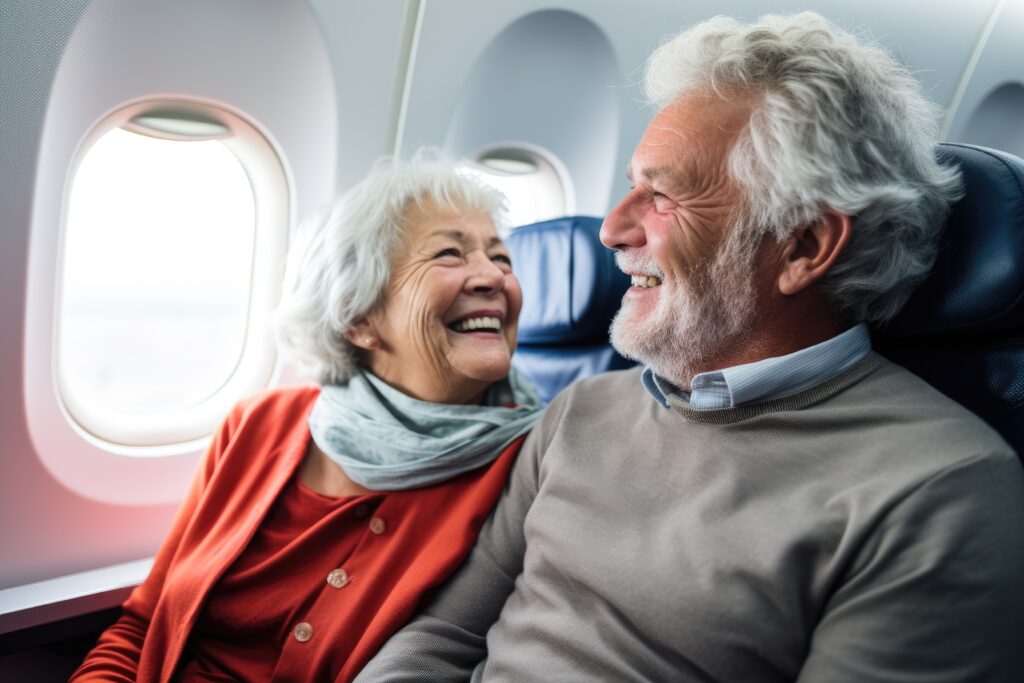Women and Man Senior Travel