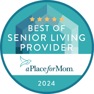 Best of Senior Living 2024 awarded by A Place For Mom.