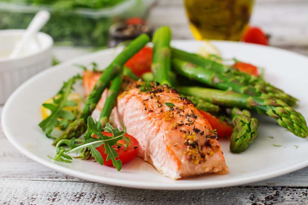 Spring-Recipe-Herb-Crusted-Salmon-and-Asparagus