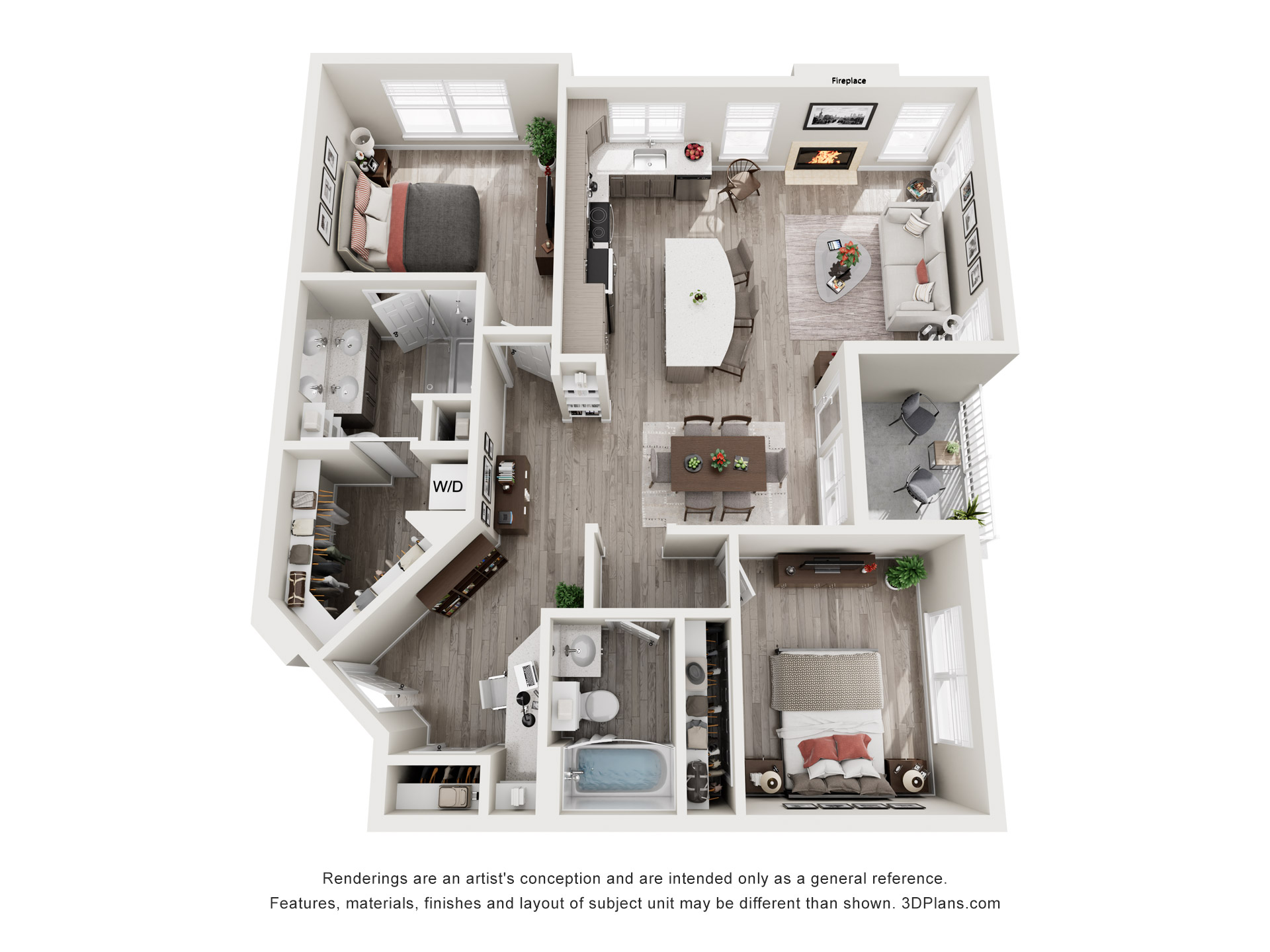 Eagle's Peak 2BR with study