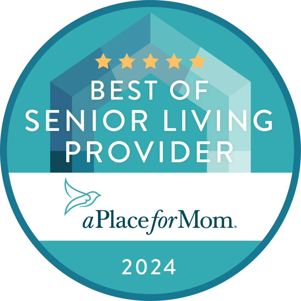 A Place for Mom Best of Senior Living Provider 2024 award badge