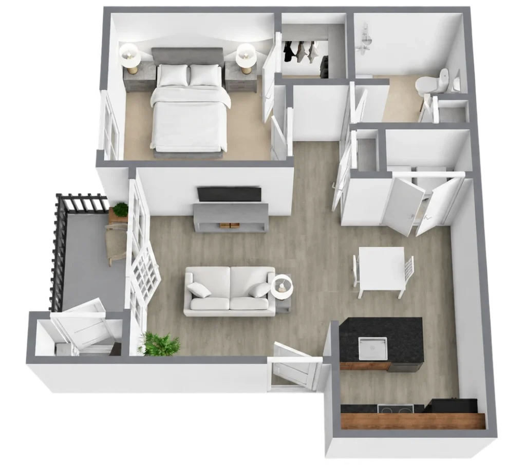 The Oaks at Plano | A-1 Floorplan