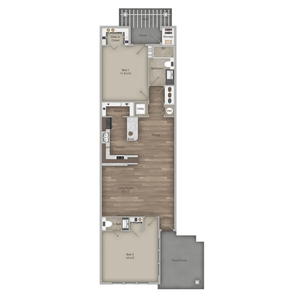 Grace Pointe | Cottage 105 Floor Plan