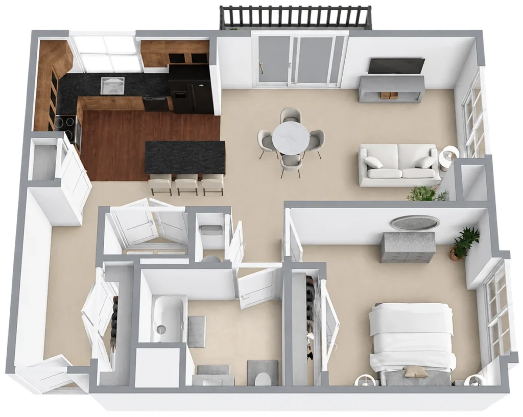 Magnolia | 1 Bedrooom 1 Bathroom