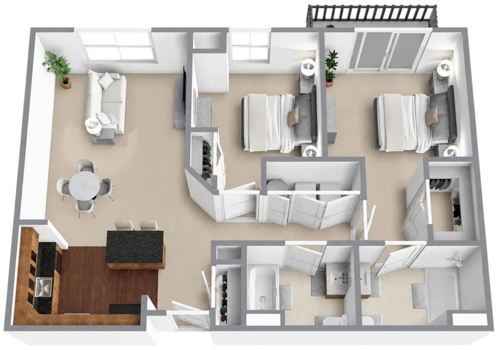 Montpelier | 2 Bedrooom 2 Bathroom