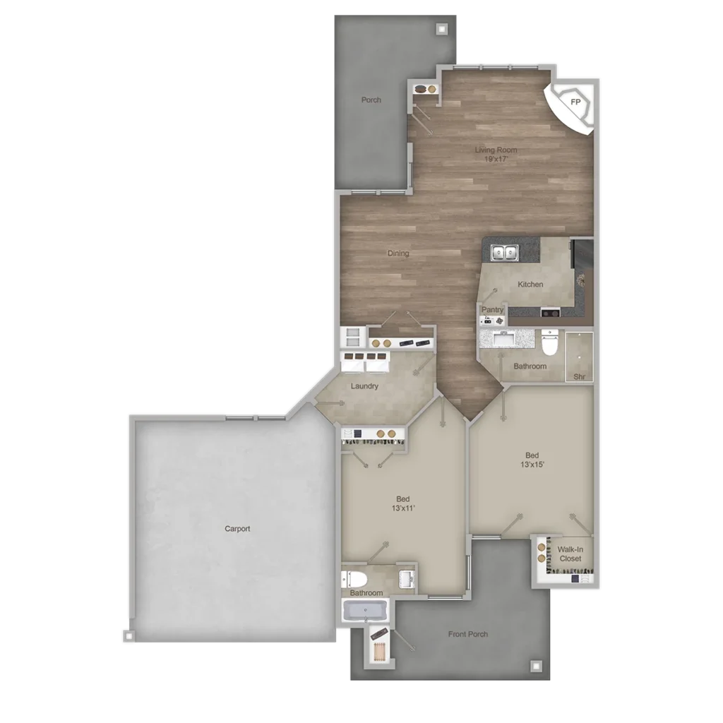Mon Abri Chateau 1312 | 2 Bedroom 2 Bath