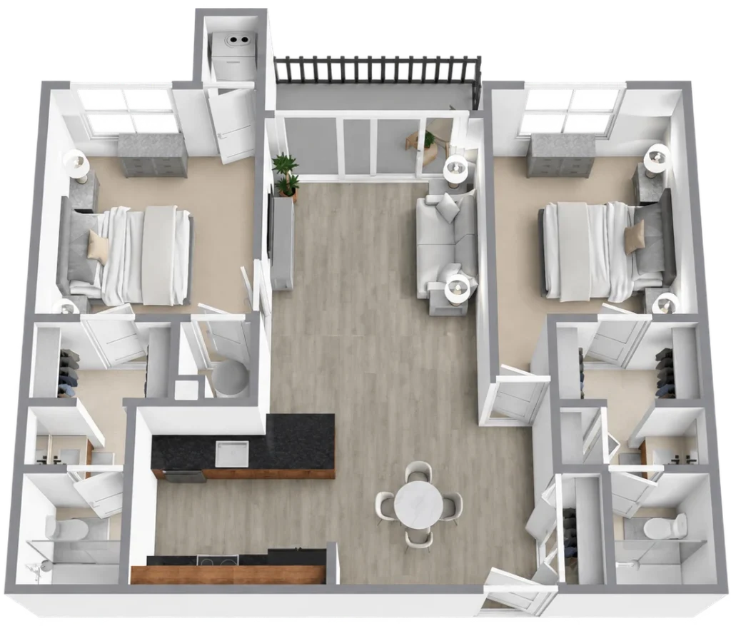 Pine Ridge Villas of Shelby | Two Bedroom + Balcony